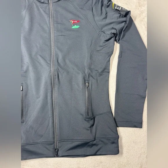 NWT Peter Millar Women’s Company Embroidered Lauren Black Full Zip Jacket Medium - Picture 5 of 14